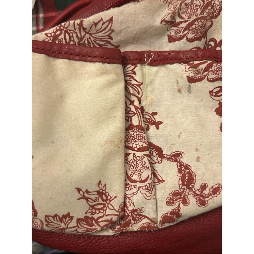 AllisonâScottâredâshoulderâbagâgenuineâleather - Picture 12 of 16
